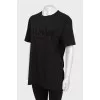Black T-shirt with tag