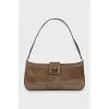 Green baguette bag