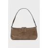 Green baguette bag