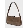 Green baguette bag