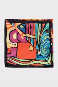 Silk scarf multicolor