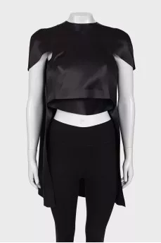 Black long back top