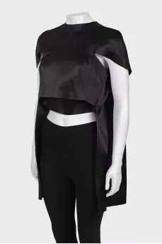 Black long back top