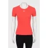 Pink ribbed T-shirt