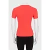 Pink ribbed T-shirt