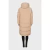 Beige-coloured down jacket. 