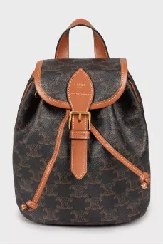 Backpack in branded print