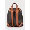Backpack in branded print