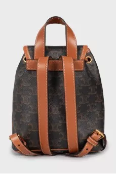 Backpack in branded print