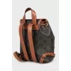 Backpack in branded print
