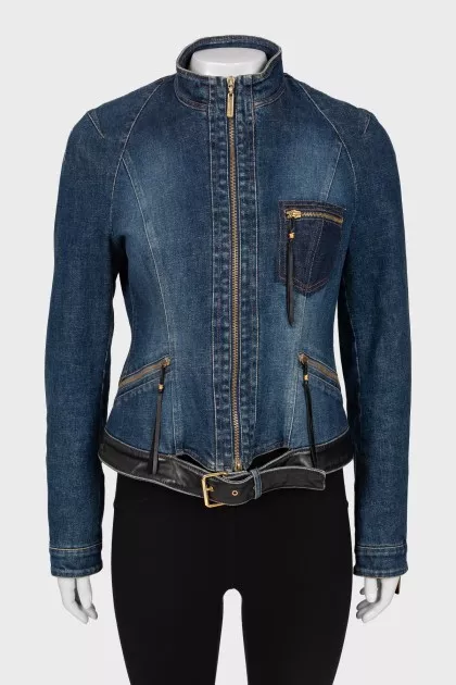 Waisted denim jacket