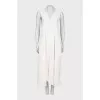 Pleated maxi dress
