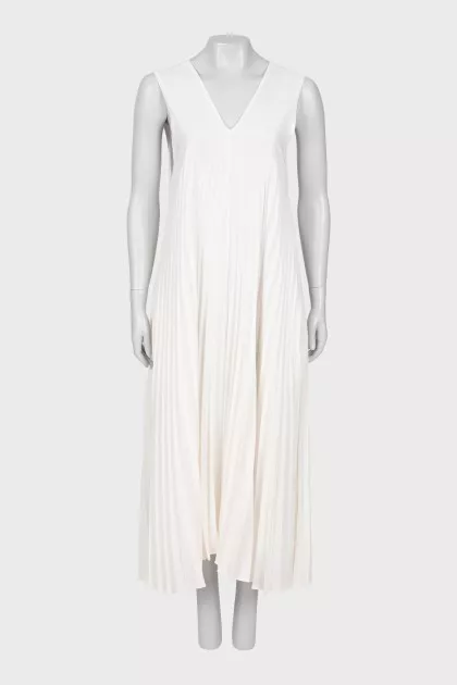Pleated maxi dress