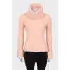 Pink short pile sweater
