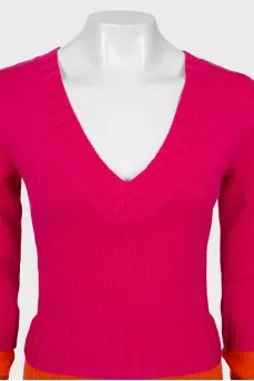 Two tone wool dress