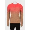 Sweater in gradient print