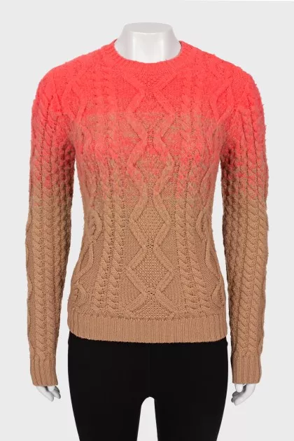 Sweater in gradient print