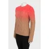 Sweater in gradient print