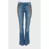Embellished flare jeans