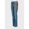 Embellished flare jeans