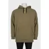 Men's khaki hoodie with tag