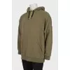 Men's khaki hoodie with tag