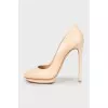 Beige stiletto shoes 