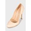 Beige stiletto shoes 
