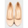 Beige stiletto shoes 