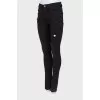Black ripped effect jeans