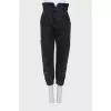 Jeans with raised seams