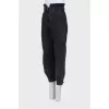 Jeans with raised seams
