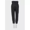 Jeans with raised seams