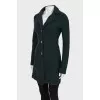 Green button down coat