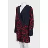 Wrap silk dress