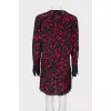 Wrap silk dress
