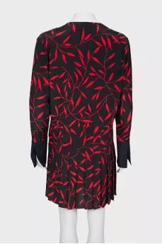 Wrap silk dress
