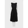 Draped wool dress