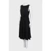 Draped wool dress