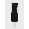 Draped wool dress
