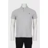 Men's gray polo shirt