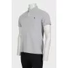 Men's gray polo shirt