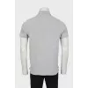 Men's gray polo shirt