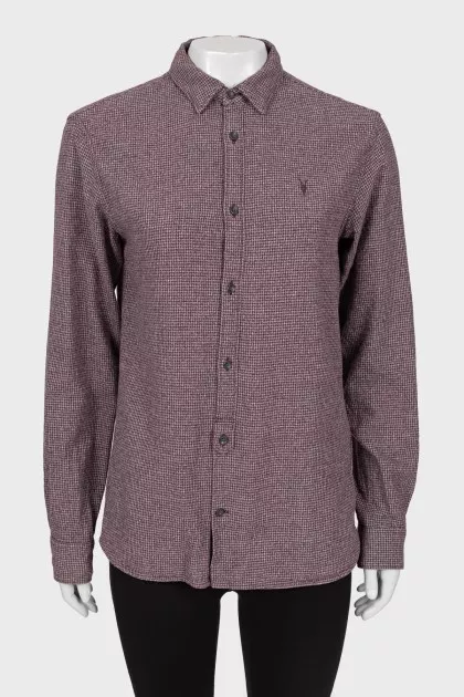 Houndstooth print shirt