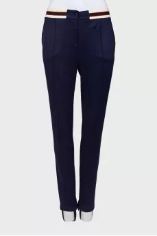 Leggings with logo waistband