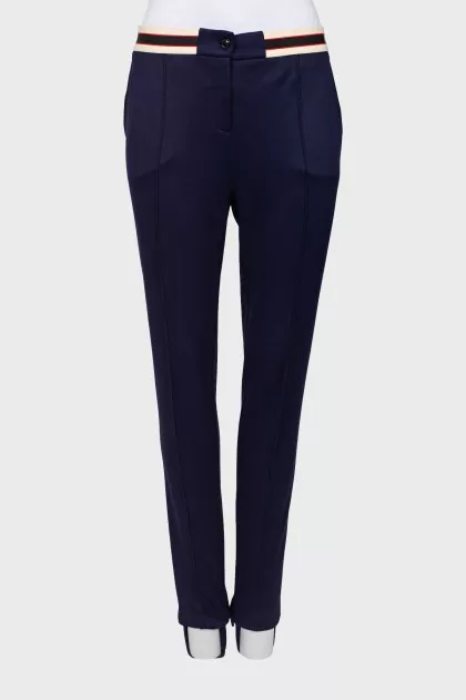Leggings with logo waistband