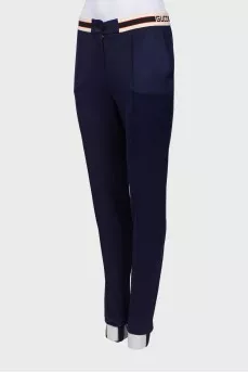 Leggings with logo waistband