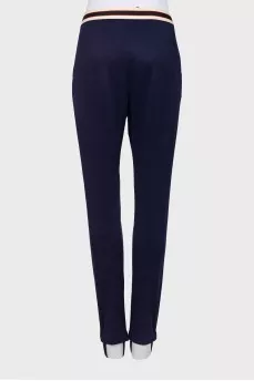 Leggings with logo waistband