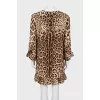 Silk dress in animal print