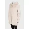 Cashmere cardigan with fur